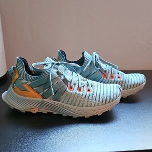 Merrell Embark Moc SZ Women's Lace Sneaker In Harbor Grey Blue J067274